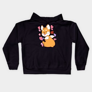 Cupid Corgi Kids Hoodie